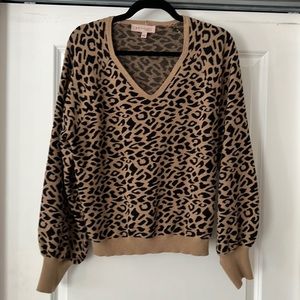 Philosophy animal print sweater size large.